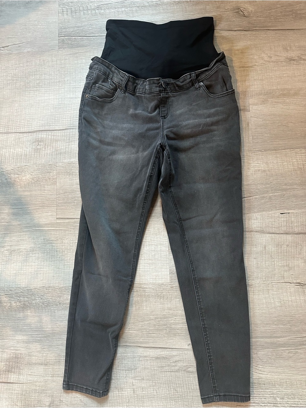 Time and Tru Black Maternity Skinny Jeans